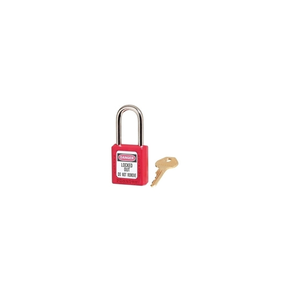 Master Lock 410RED, SAFETY, 1-1/8" BODY, 1-1/2" SHKL,  410RED